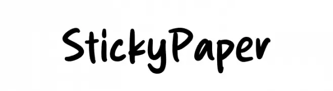 Sticky Paper  Fuentes Gratis Descargar