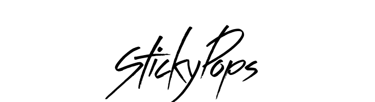 Sticky Pops  フリーフォントのダウンロード