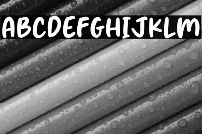 Sticky Sans Font examples