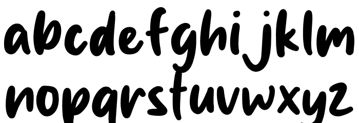 Sticky Sans Font LOWERCASE