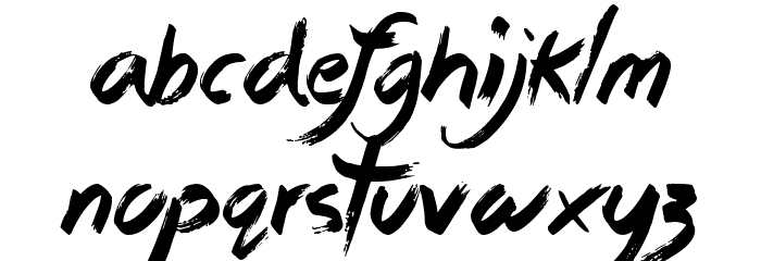 Sticky Things Font LOWERCASE