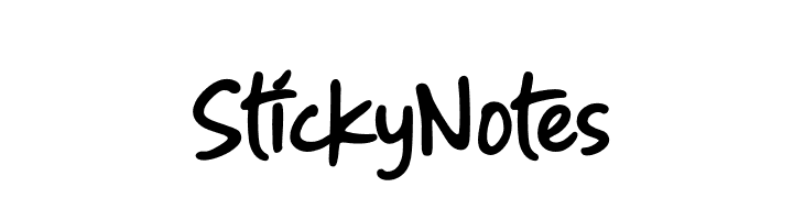 StickyNotes  नि: शुल्क फ़ॉन्ट्स डाउनलोड