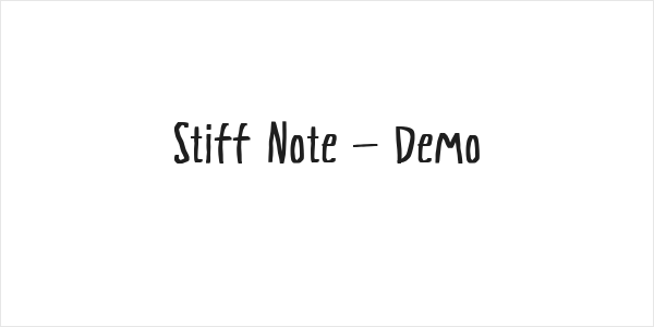 Stiff Note - Demo Logo