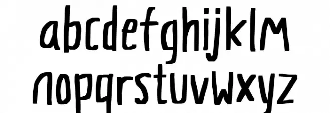 Stiff Note - Demo Шрифта строчной