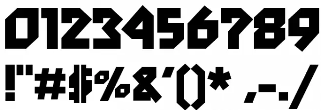 StiffStaff-Heavy Font OTHER CHARS