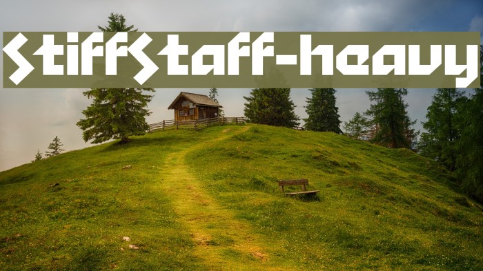 StiffStaff-Heavy Font examples