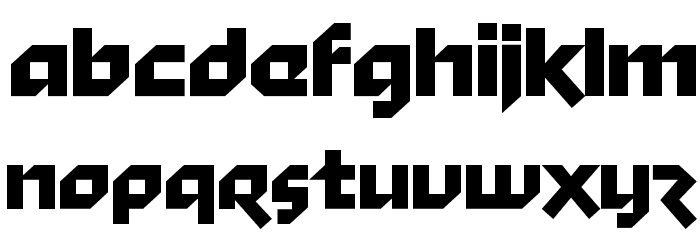 StiffStaff-Heavy Font LOWERCASE