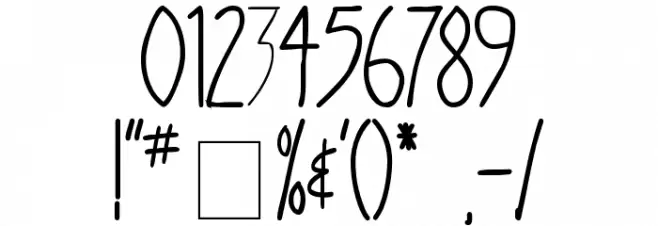 Stigmata Font OTHER CHARS