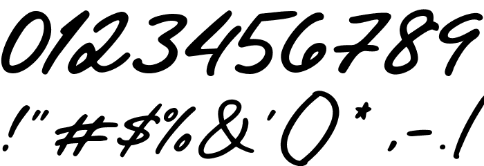 Stigmature フォント その他の文字