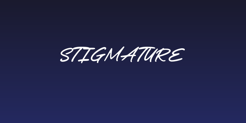 Stigmature Social Header