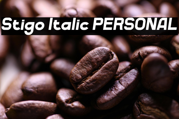 Stigo Italic PERSONAL Example 1