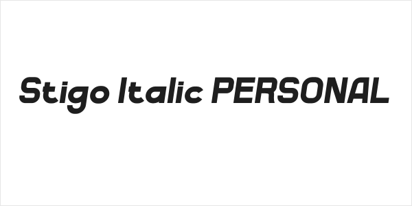 Stigo Italic PERSONAL Logo