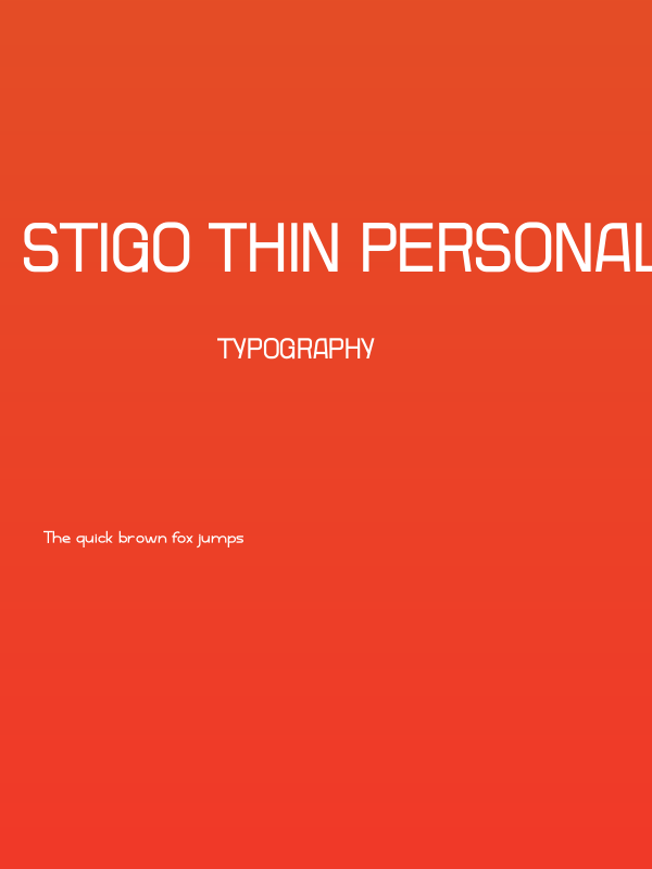 Stigo Thin PERSONAL Poster