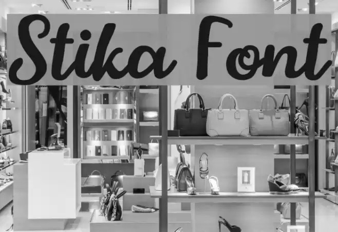 Stika Font examples