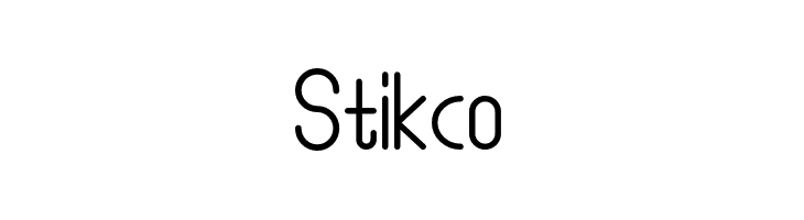 Stikco  font caratteri gratis