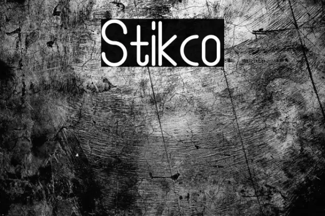 Stikco Font examples