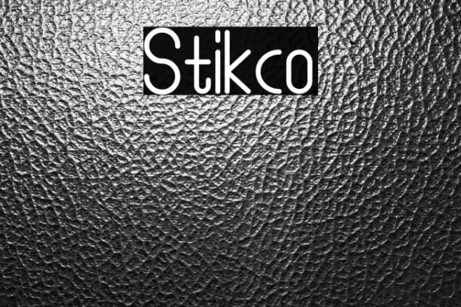 Stikco Font examples