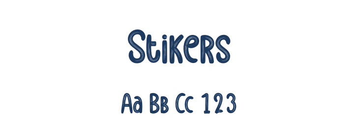 Stikers Font Preview