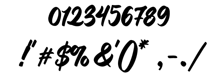 Stilda Script Regular Font OTHER CHARS