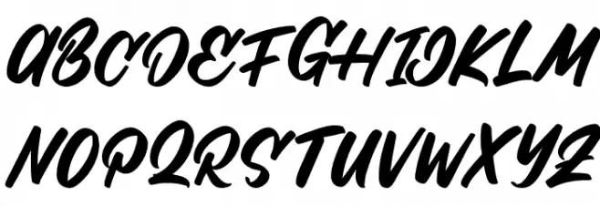 Stilda Script Regular 字体 大写