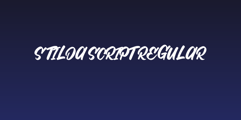 Stilda Script Regular Social Header