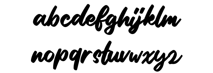 Stilda Script Regular Font LOWERCASE