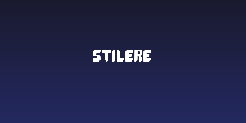 Stilere Social Header