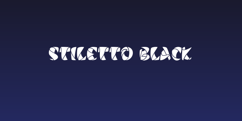 Stiletto Black Social Header