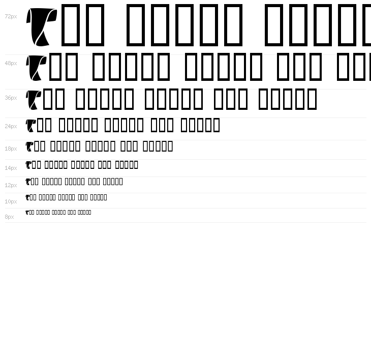 Stiletto Black Waterfall