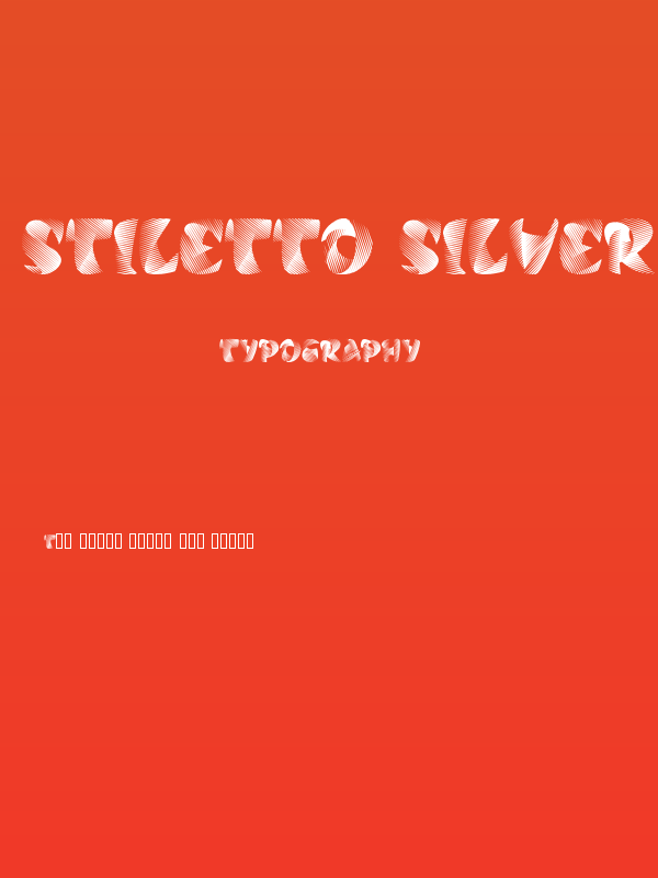 Stiletto Silver Poster
