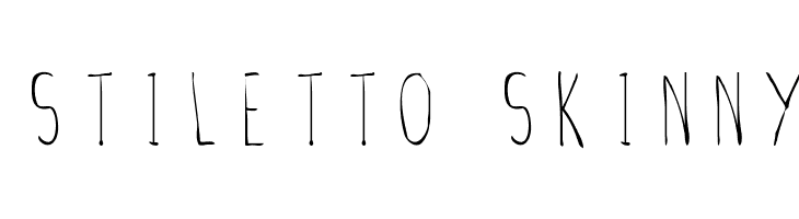 Stiletto Skinny  Fuentes Gratis Descargar