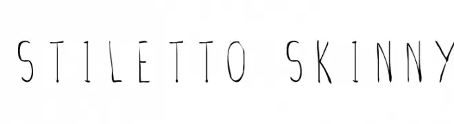Stiletto Skinny  Frei Schriftart Herunterladen