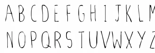 Stiletto Skinny Font Litere mari