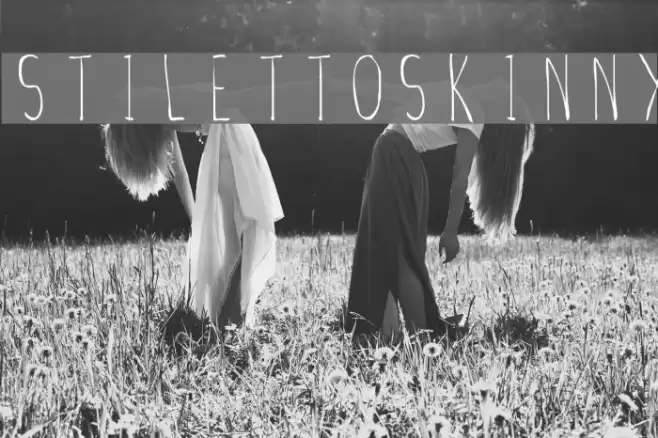 Stiletto Skinny Font examples
