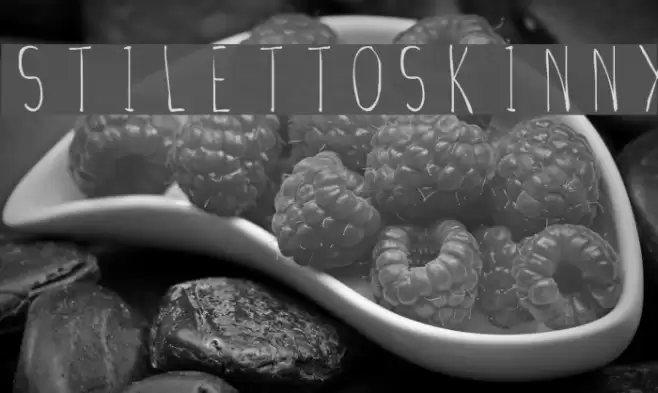 Stiletto Skinny Font examples