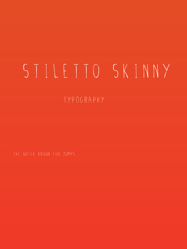Stiletto Skinny Poster