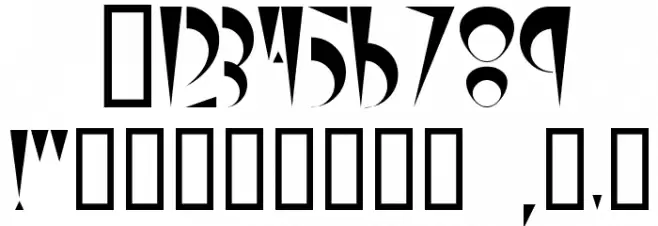 Stiletto Шрифта ДРУГИЕ символов