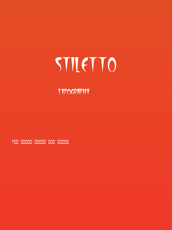Stiletto Poster