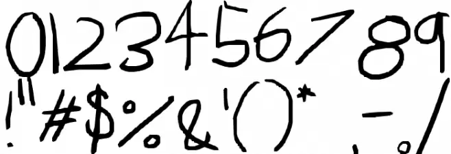 Still 6 but almost 7 Font OTHER CHARS