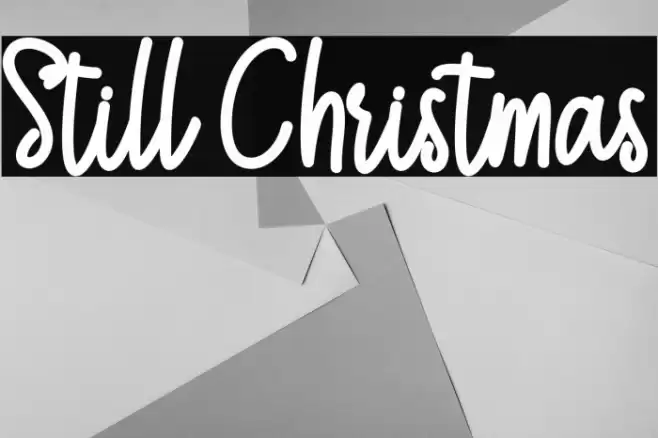 Still Christmas Schriftart examples