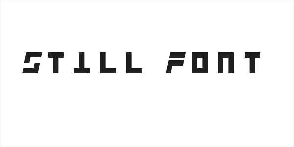 Still Font Logo