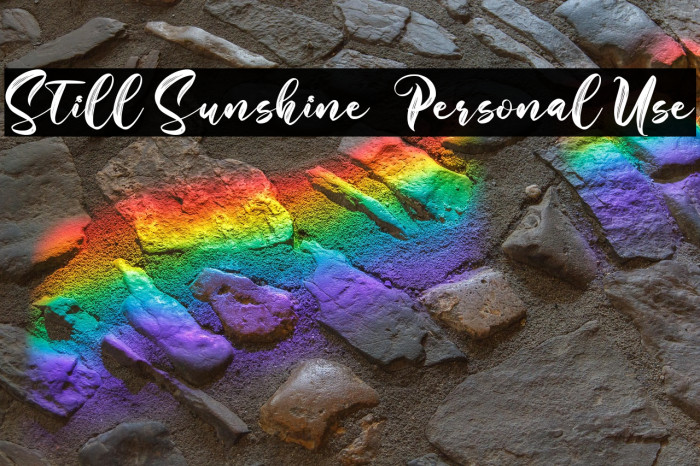 Still Sunshine - Personal Use Example 2