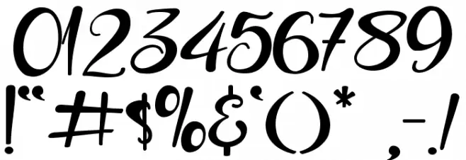 Still Valentine Font OTHER CHARS