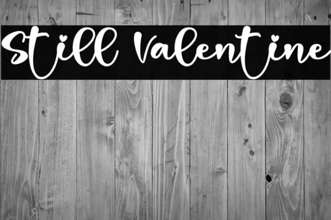 Still Valentine Font examples
