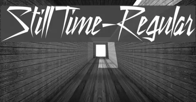 StillTime-Regular Font examples