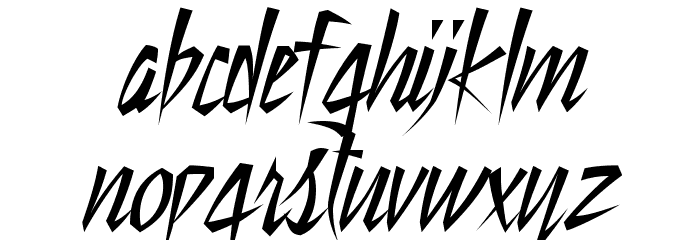 StillTime-Regular Font LOWERCASE