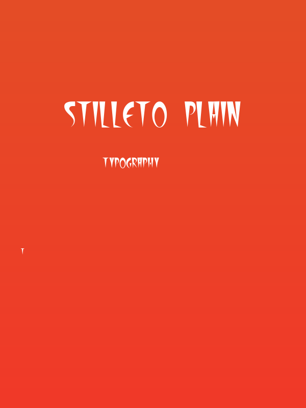 Stilleto Plain Poster