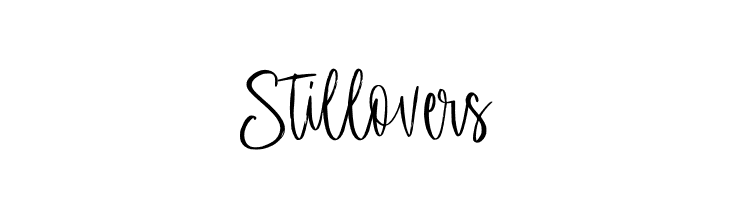 Stillovers  フリーフォントのダウンロード