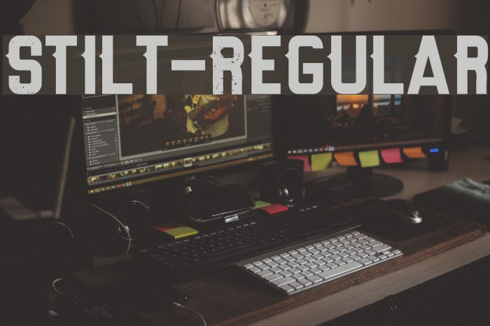 Stilt-Regular Font examples