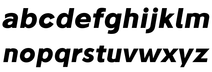 Stilu Bold Italic Font LOWERCASE
